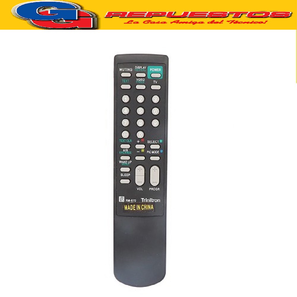CONTROL REMOTO TV SIMILAR A SONY  RM-870