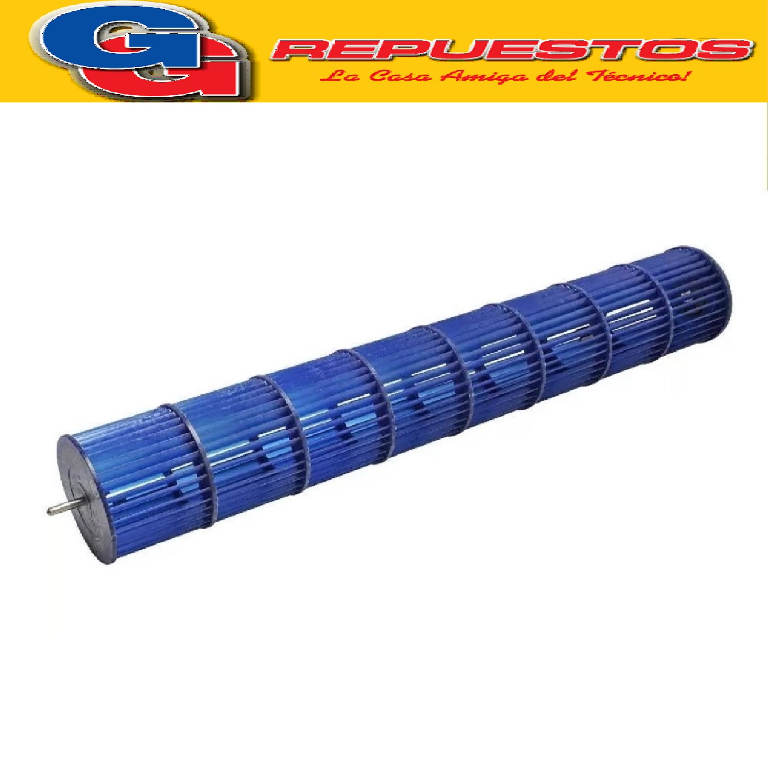 TURBINA EVAPORADOR AIRE SPLIT DIAMETRO 9.7 CM LARGO 76.6 CM  BUJE INTERNO 96X766