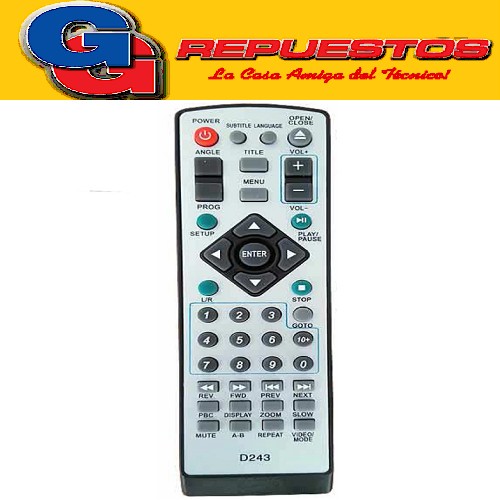 CONTROL REMOTO DVD BLUESKY (2797) MK TECH