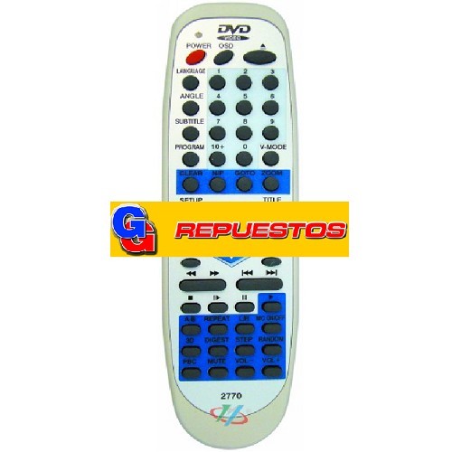 CONTROL REMOTO DVD WINS1 2770