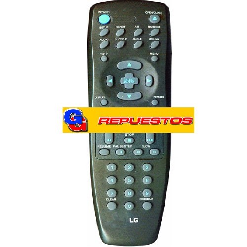 CONTROL REMOTO DVD GOLDSTAR (2804)