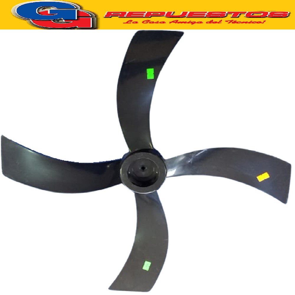 HELICE 24  EJE 8 mm VENTILADOR LILIANA 4 ASPAS CON TRABAS (C HAVETA)