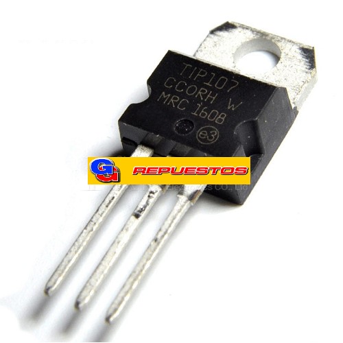 TIP 107 TRANSISTOR  80W / C-B10V / C-E100V / E-B5V / 8A / FT 4MHZ / HFE1000