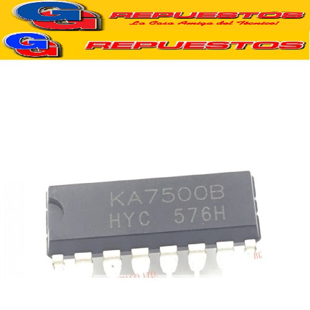 KA7500B CIRCUITO INTEGRADO DIP-16 DE CONTROL DE MODULACION D E ANCHO DE PULSO DE FUENTE SWITCHING 5V / 200MA