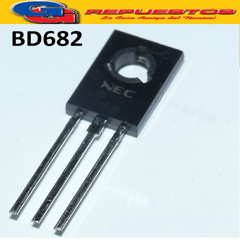 BD682 TRANSISTOR PNP DE POTENCIA (COMPLEMENTARIO DE BD681) 1 00V / 4A / 40W