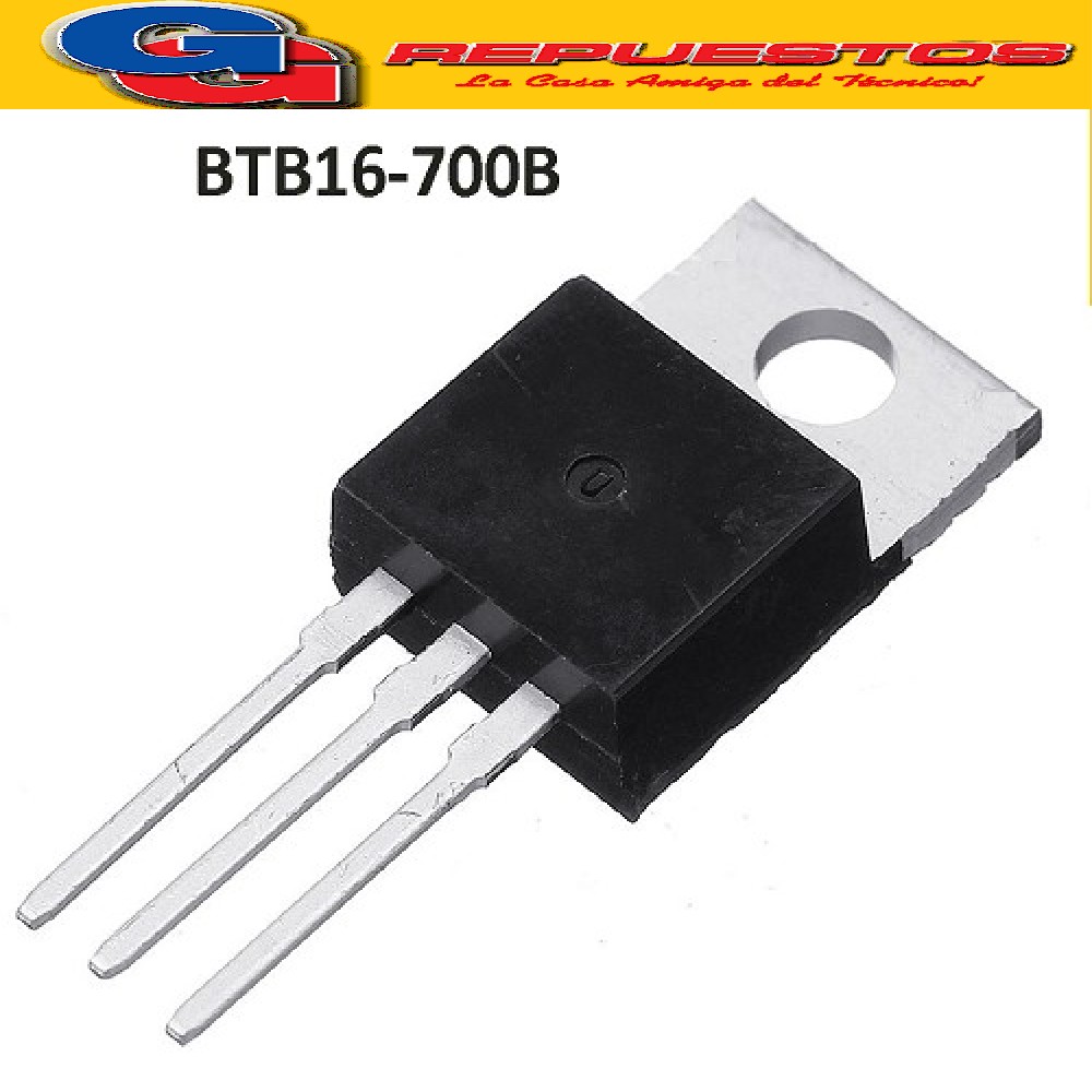 BTB16-700B TRIACS 600V-800V/16A (IGUAL A BTA16-700B/T1610/T1635)