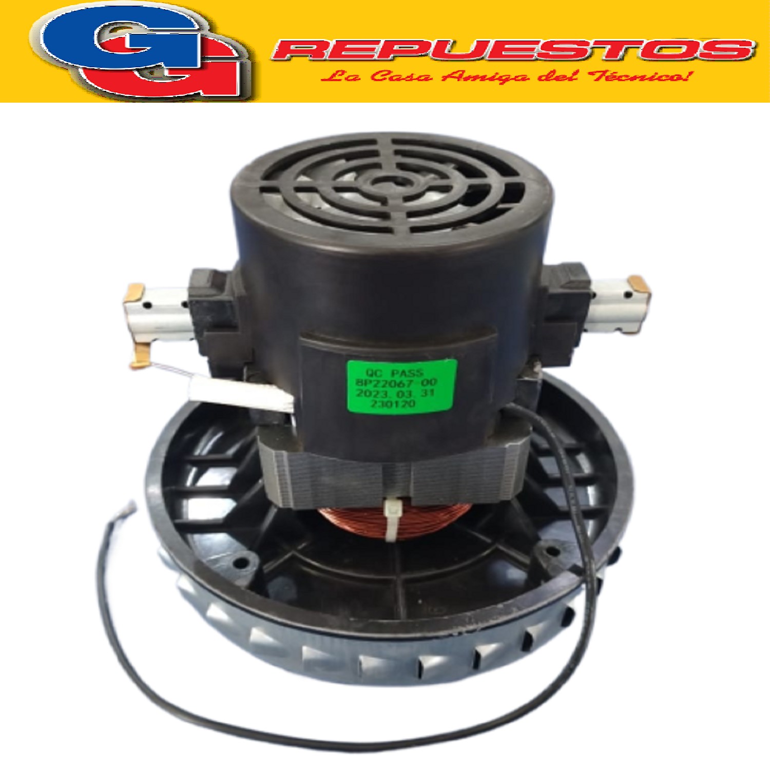 MOTOR ASPIRADORA GRANDE 1 TURBINA WAP TURBION 1000W