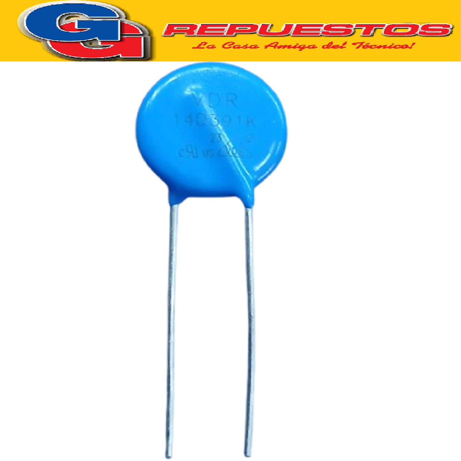 VARISTOR OXIDO METALICO 14MM 250VAC (14N391K/14D391K)