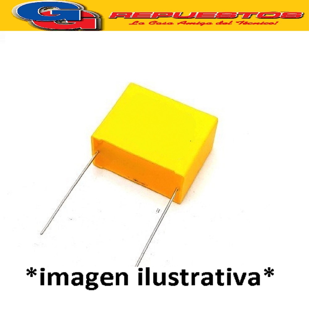 CAPACITOR POLIPROPILENO METALIZADO 1.5uFX310VAC (X2) P=27.5mm 155