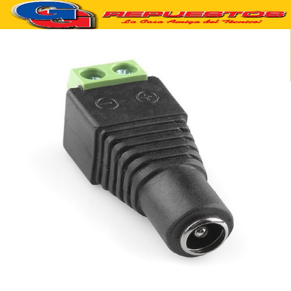 CONECTOR HEMBRA CON BORNERA DC PLUG PARA CAMARA AC236