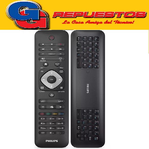 CONTROL REMOTO SMART TV PHILIPS 4K QWERTY PHPHILIPS CON TECLADO EN LA PARTE TRASERA PARA INTERNET , ESTOS CONTROLES SE MANEJAN POR BLUETOOCH ,NECESITAN SER EMPAREJADO CON EL TV PARA QUE LO RECONOZCA , NO ES COMO LOS CONTROLES COMUNES QUE LE PONE SOLAMENTE LAS PILAS Y FUNCIONA, NO ES TAN FACIL A VECES TIENE QUE LLAMAR AL SERVICE PARA QUE LO REALICE