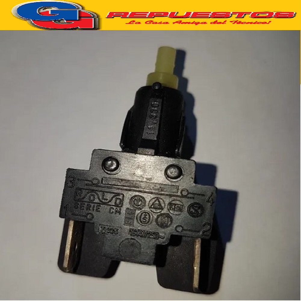 INTERRUPTOR PARA LAVARROPAS 4 CONTACTOS VARIOS WHIRLPOOL AWG 108/Nueva Est.-AWF217 /Nueva Est.-AWF200-
AWF210-AWF214-AWF215/1-LAVAVAJILLA ADG923- BALAY 4Sy5S Generación mod.5500 al 8157-8211-8212-8215-8216-8217-LYNX Serie LYT10000 al 26421-ARISTON MERLONI Note descrittive: Interruptor negro bastago R corto N.ro contatti 4 Tipo BIPOLARE Cod.Origen:
480127617063 (WHIRLPOOL) Produttore: METALFLEX PS310 CAA10
Produttore: ROLD EO.040 030358 (MERLONI ARISTON) MERLONI INDESIIT () BOSCH BALAY 