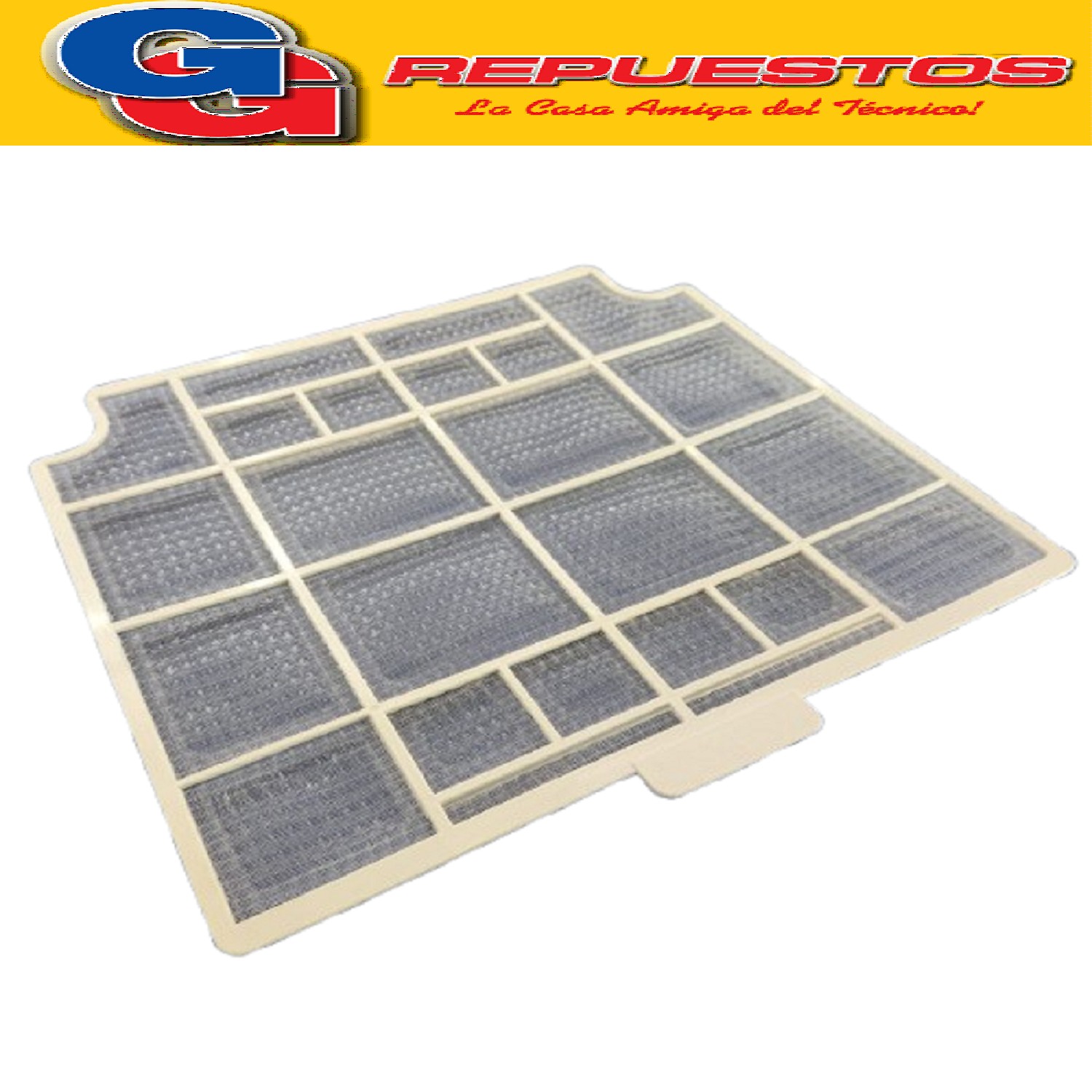 FILTRO SIMPLE AIRE ACONDICIONADO SPLIT COMPATIBLE CON 34.5CM X 39.5CM 12100204000556 121002040005 BGH BC45FH


