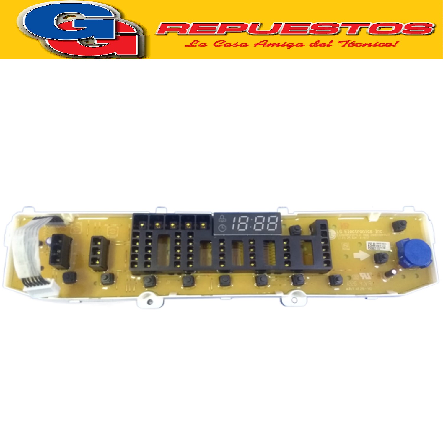 PLAQUETA DE MANDOS CARGA SUPERIOR LAVARROPAS  LG WT7DSB/WSB  WT8SSB/WSB (PLACA DISPLAY SUPER.LAVARROPAS INVERTER DIRECTDRIVE ORIGINAL) Cod.Origen: EBR83079921 (LG)