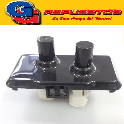 INTERRUPTOR DOBLE DESCENTRADO PUERTA HELADERA WHIRLPOOL ESLABON DE LUJO WRE80K2-WRE51D1-WRE52D1-WRE54D1-WRJ52D1-WRM47D1-WRM51D1-WRU48D1-WRW52D1-WRX51D1 (SWITH DE PUERTA ORIGINAL) Cod.Origen:
W10471975 (WHIRLPOOL) INTERRUPTOR PTA RM47D1 WRE80K2
W104