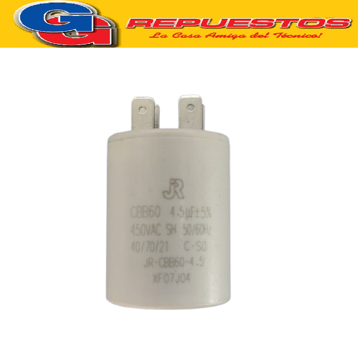 CAPACITOR CILINDRICO 4.5MF 450V