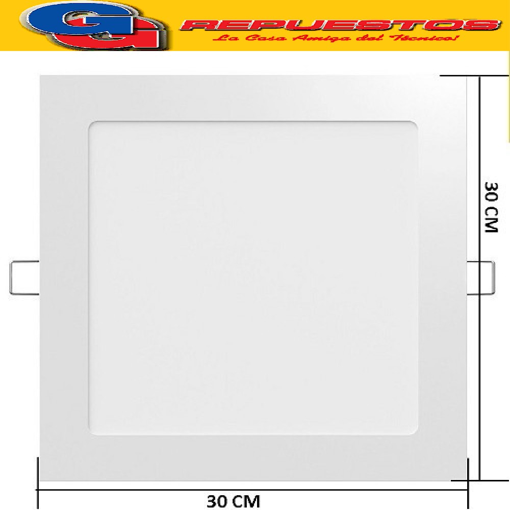 PANEL LED CUADRADO PARA EMBUTIR 24W CON DRIVER EXTERNO - 300 x300MM - BLANCO FRIO JA-324