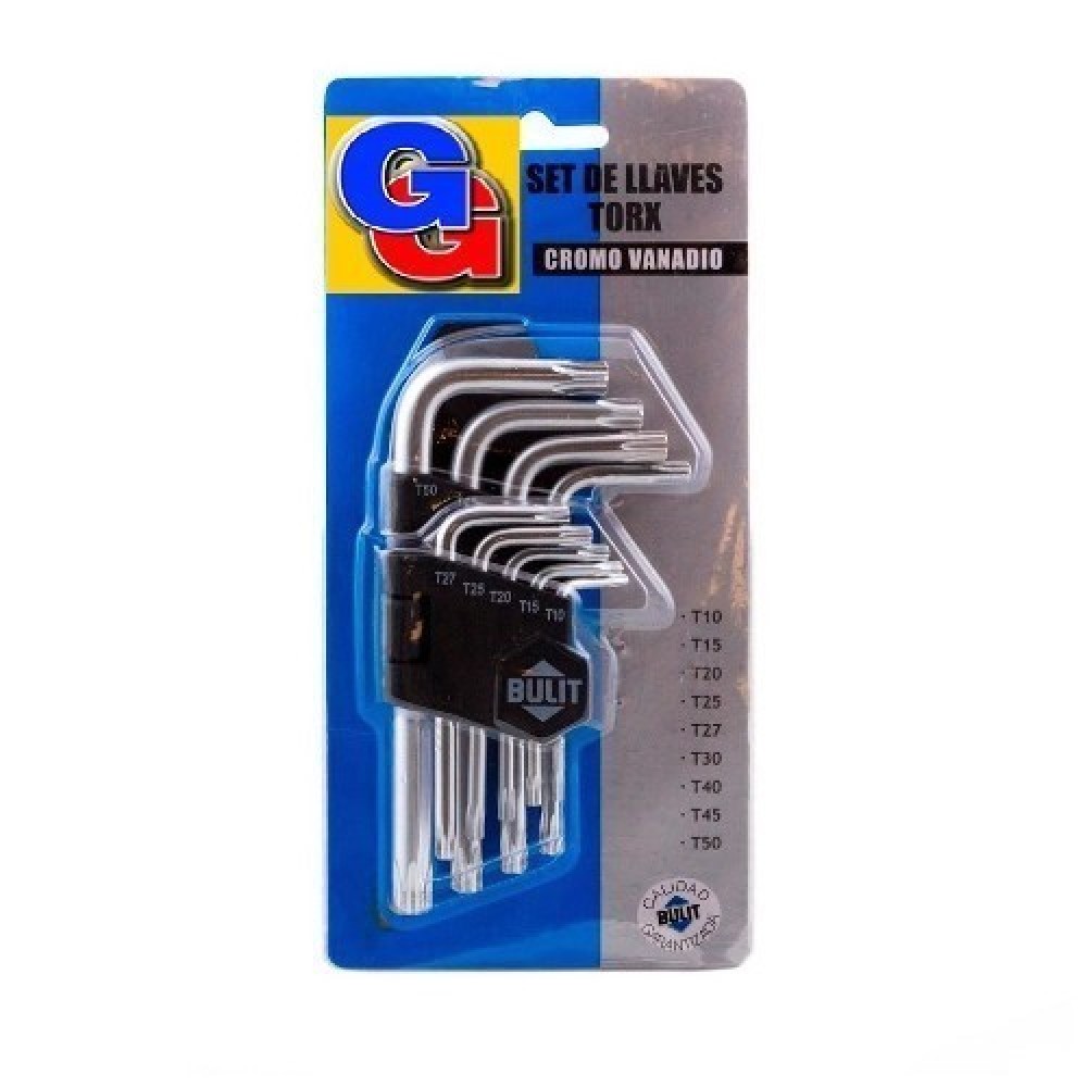 SET DE 9 LLAVES TORX BULIT