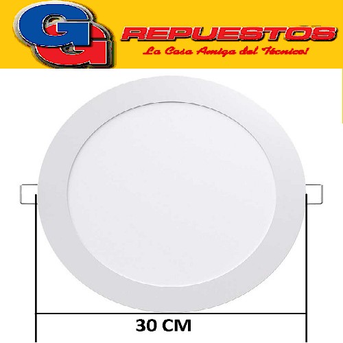 PANEL LED REDONDO PARA EMBUTIR 24W CON DRIVER EXTERNO -DIAMETRO 300 MM- BLANCO FRIO - JA-324