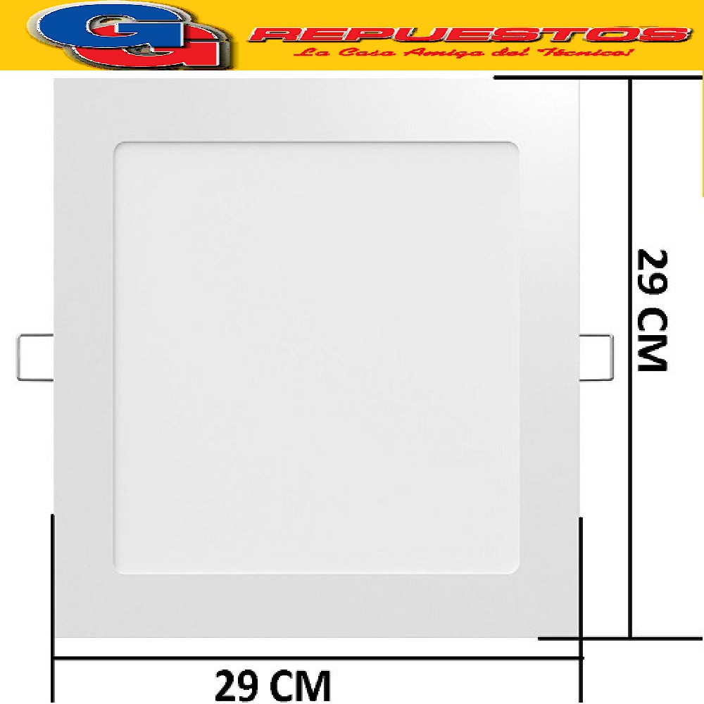 PANEL LED REDONDO PARA EMBUTIR 24W CON DRIVER EXTERNO - DIAM ETRO 290 MM -BLANCO CALIDO - JA-324