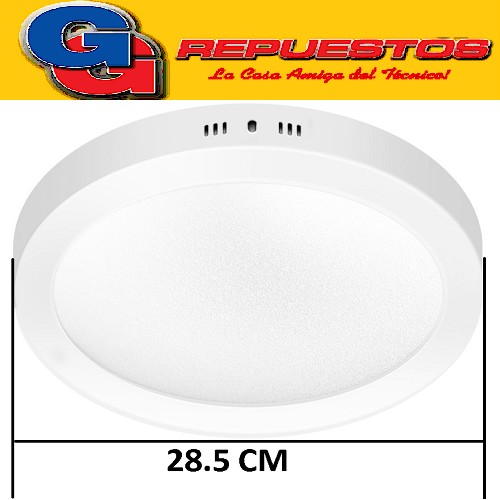 PANEL LED REDONDO PARA SUPERFICIE/PLAFON 24W CON DRIVER EXTERNO -DIAMETRO 285MM-BLANCO FRIO - JA-524