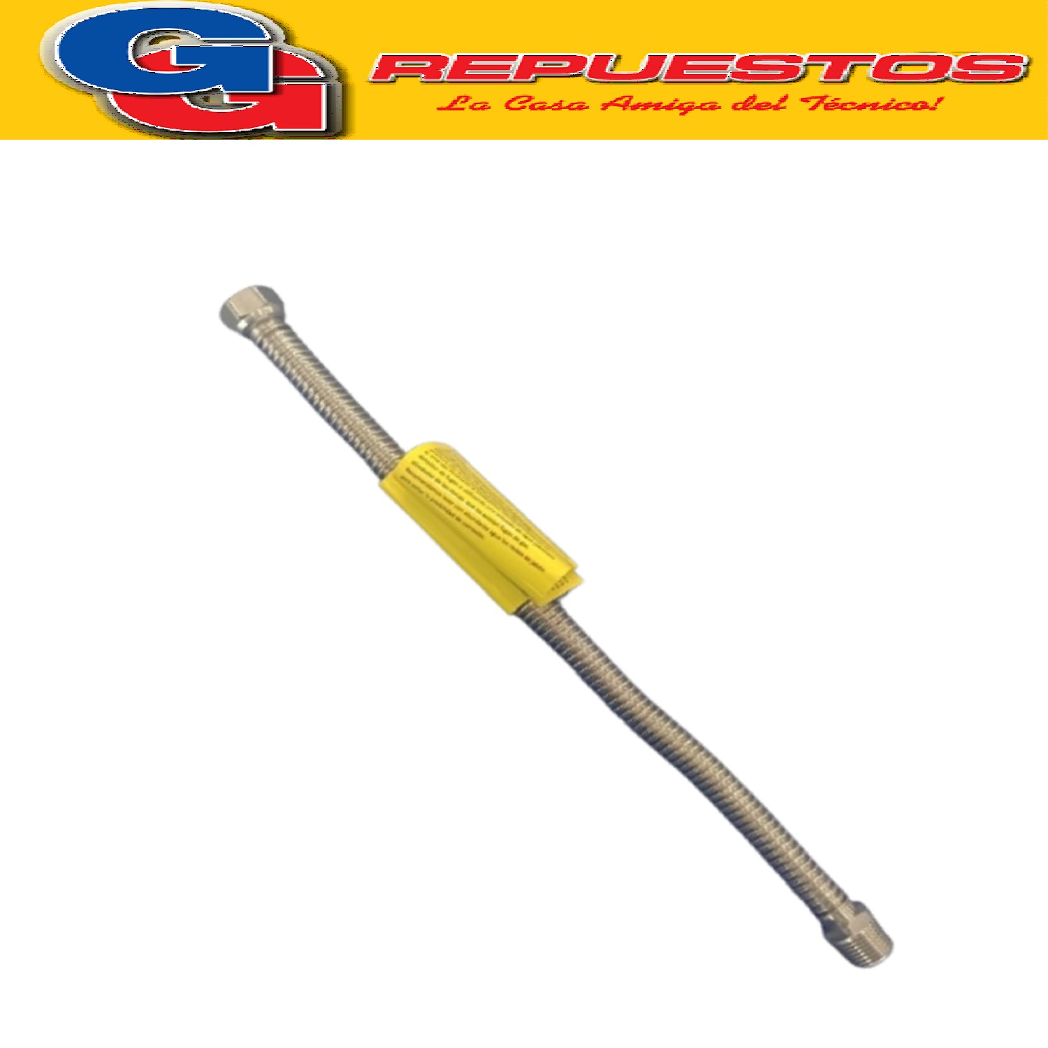 FLEXIBLE GAS NATURAL APROBADO 40CM C/C 1/2 BSP (FLEX 19)