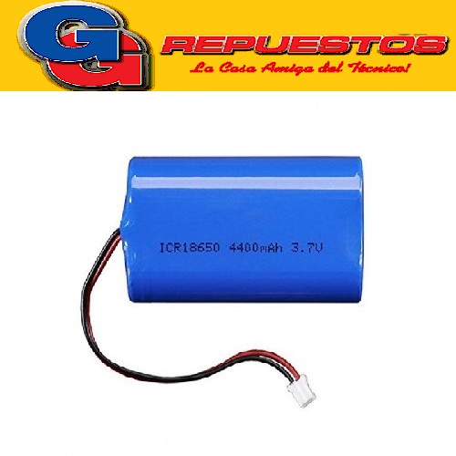 BATERIA DE LITIO TP18650-2SPIP 7.4 V 2000 mAh MEDIDAS: 7 CM DE LARGO,  3.50 CM DE ANCHO Y 1.7 CM DE ESPESOR