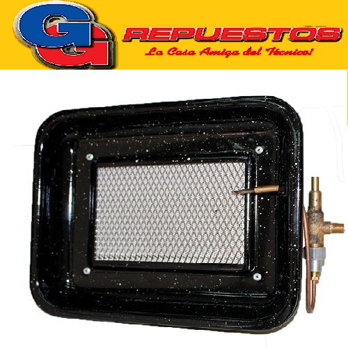 PANTALLA INFRARROJA PANEL ESTUFA  1K5 CALORIAS CON VALVULA DE SEGURIDAD G/N BUTTERFLY PARA GAGAS ENVASADO/GARRAFA