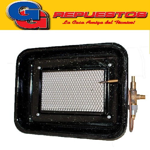 PANTALLA INFRARROJA PANEL ESTUFA  1K5 CALORIAS CON VALVULA DE SEGURIDAD G/N BUTTERFLY GAS NATURAL
PARA GARRAFA DE GAS