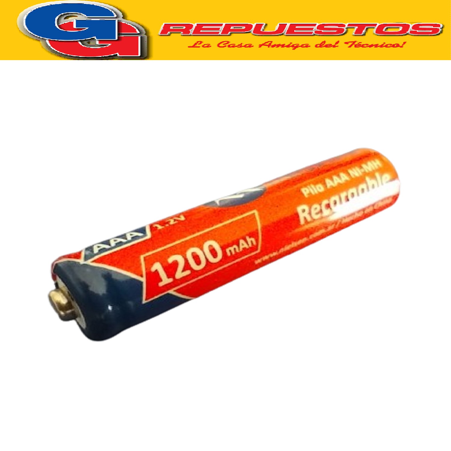 PILA RECARGABLE NI/MH AAA (1200mAh) MEGALITE 22001IC04172835 R / 22001IC04172835R PRECIO POR UNIDAD