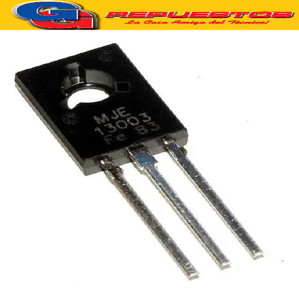 MJE 13003 - SOT32 - TRIPLE DIFFUSED NPN TRANSISTOR(SWITCHING REGULATOR, HIGH VOLTAGE AND HIGH SPEED SWITCHING)