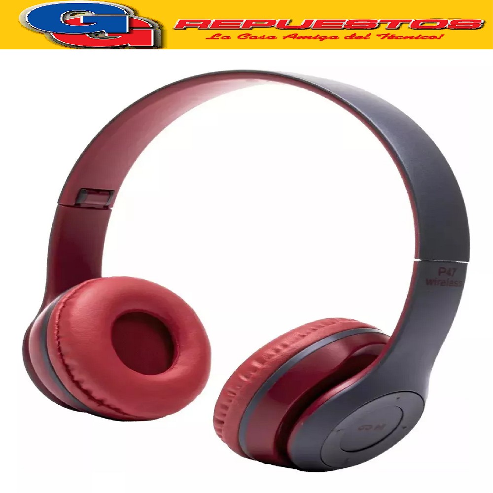 AURICULAR BLUETOOTH ROJO CON ENTRADA PARA TARJETA DE 
 MEMO RIA