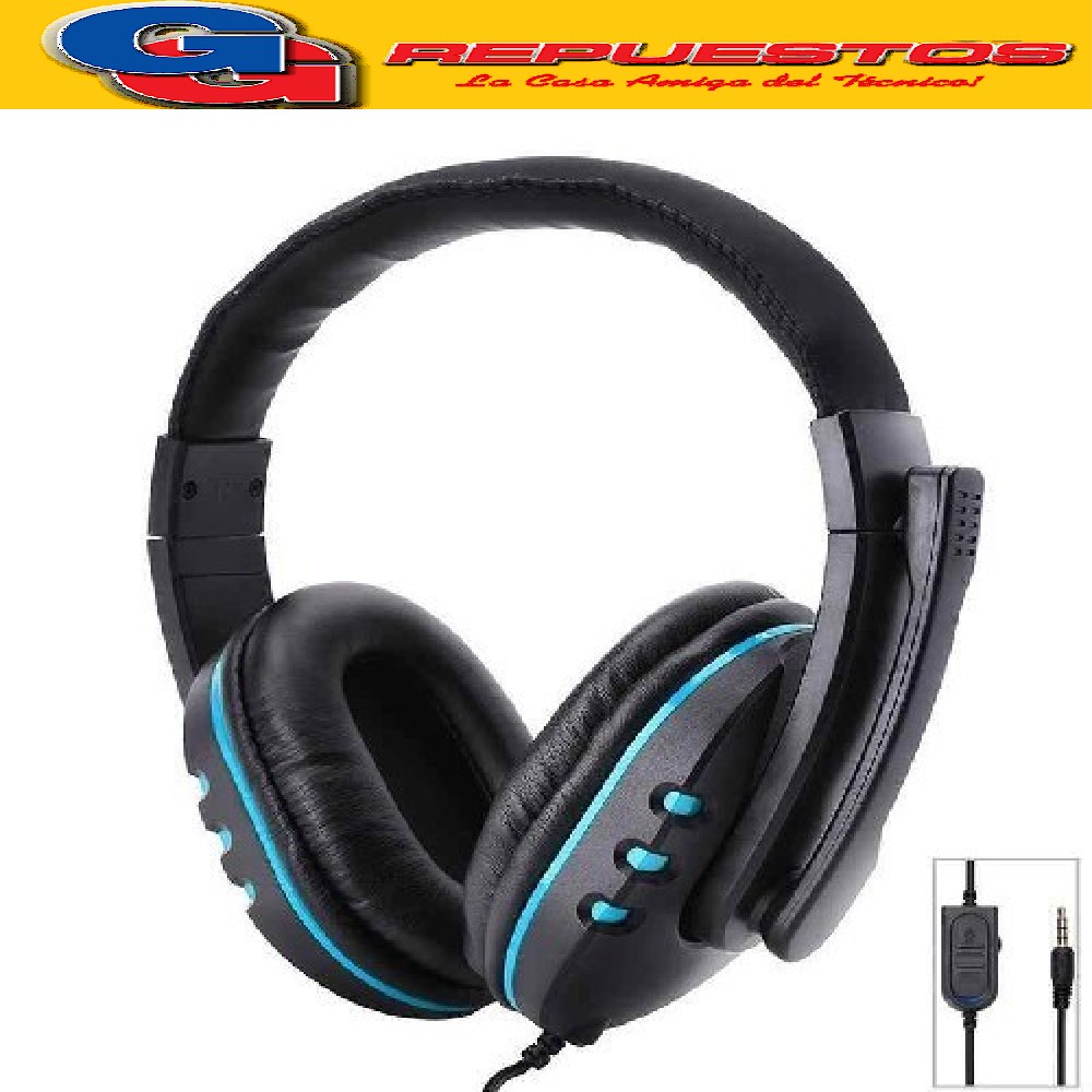 AURICULAR GAMER CON MICROFONO PARA PS4, XBOX ONE, NINTENDO S WITCH, PC, ETC