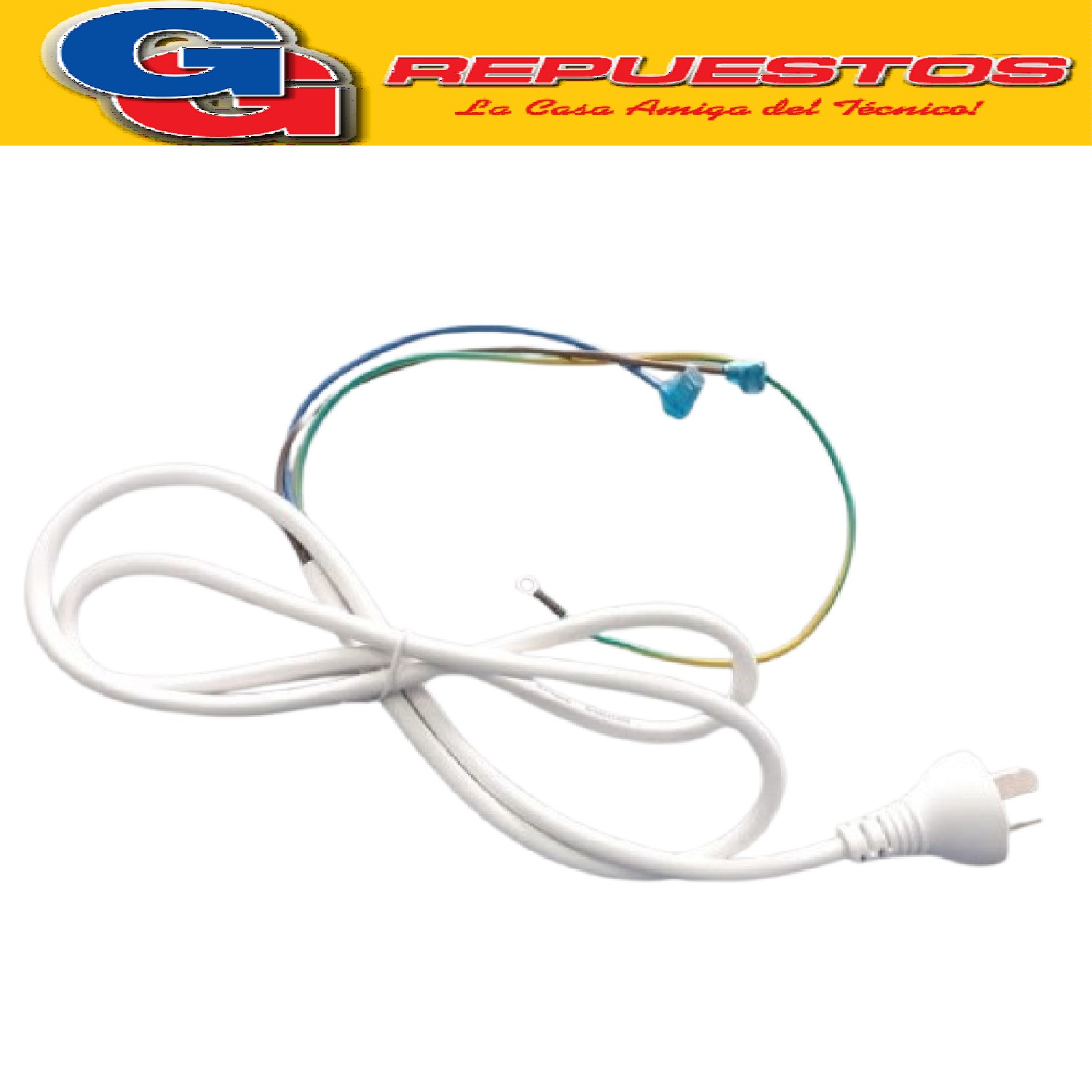 CABLE DE LINEA ALIMENTACION 20A 3 X 1.5 ARMADO   CON 2 TERMI NALES PALAS Y 1 OJAL  PARA AIRES ACONDICIONADOS , HORNOS ELECTRICOS Y MICROONDAS Y LAVASECARROPAS, PARA ELECTRODOMESTICOS