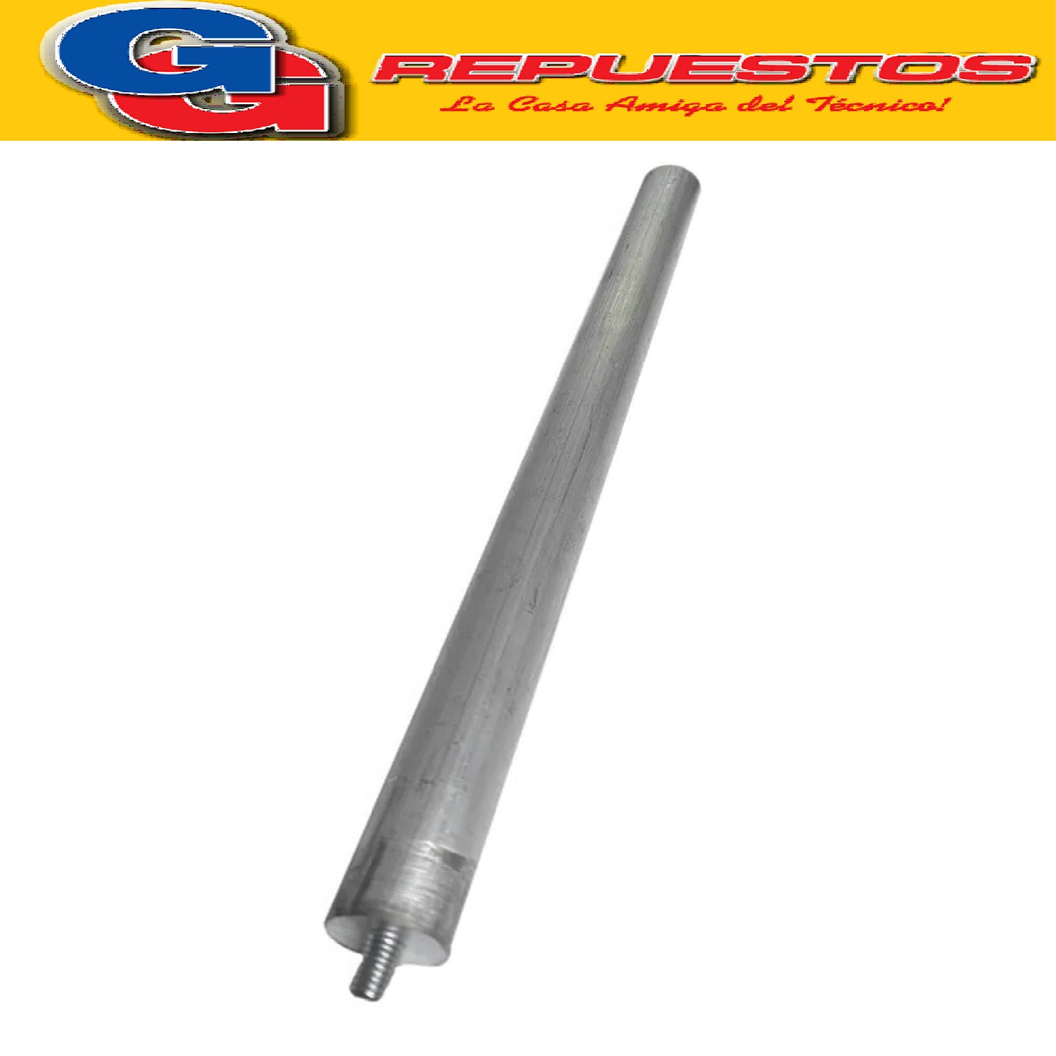 BARRA ANODO TERMOTANQUE JAMES 38 CM CON TORNILLO DE 5MM DIAM ETRO Ø 18MM