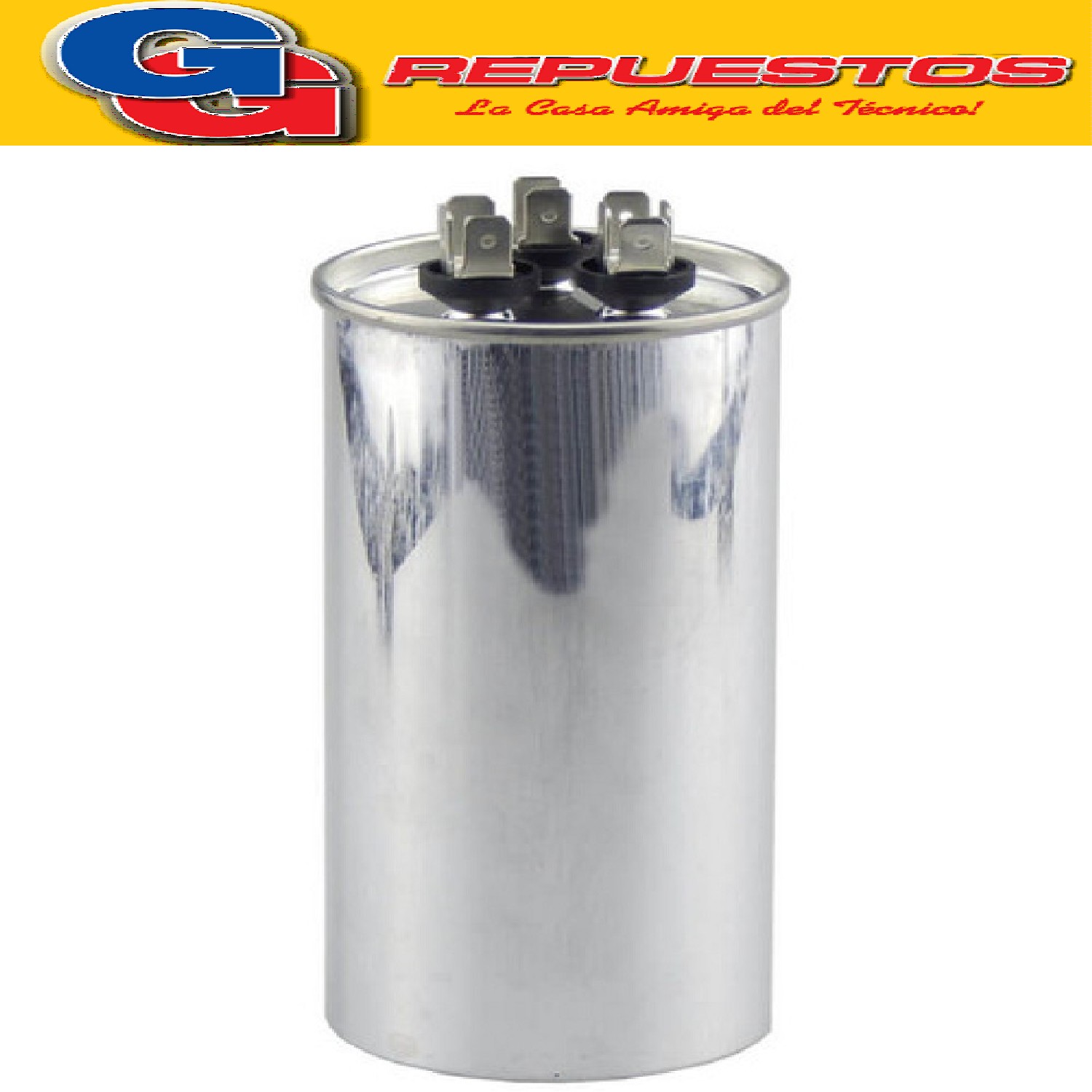 CAPACITOR DUAL DOBLE 60 + 8 PARA AIRE ACONDICIONADO