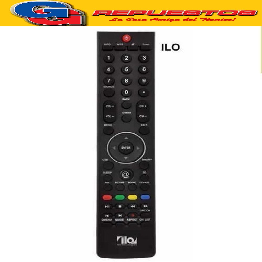 CONTROL REMOTO LCD LED ILO @ LCD494 RCU-321