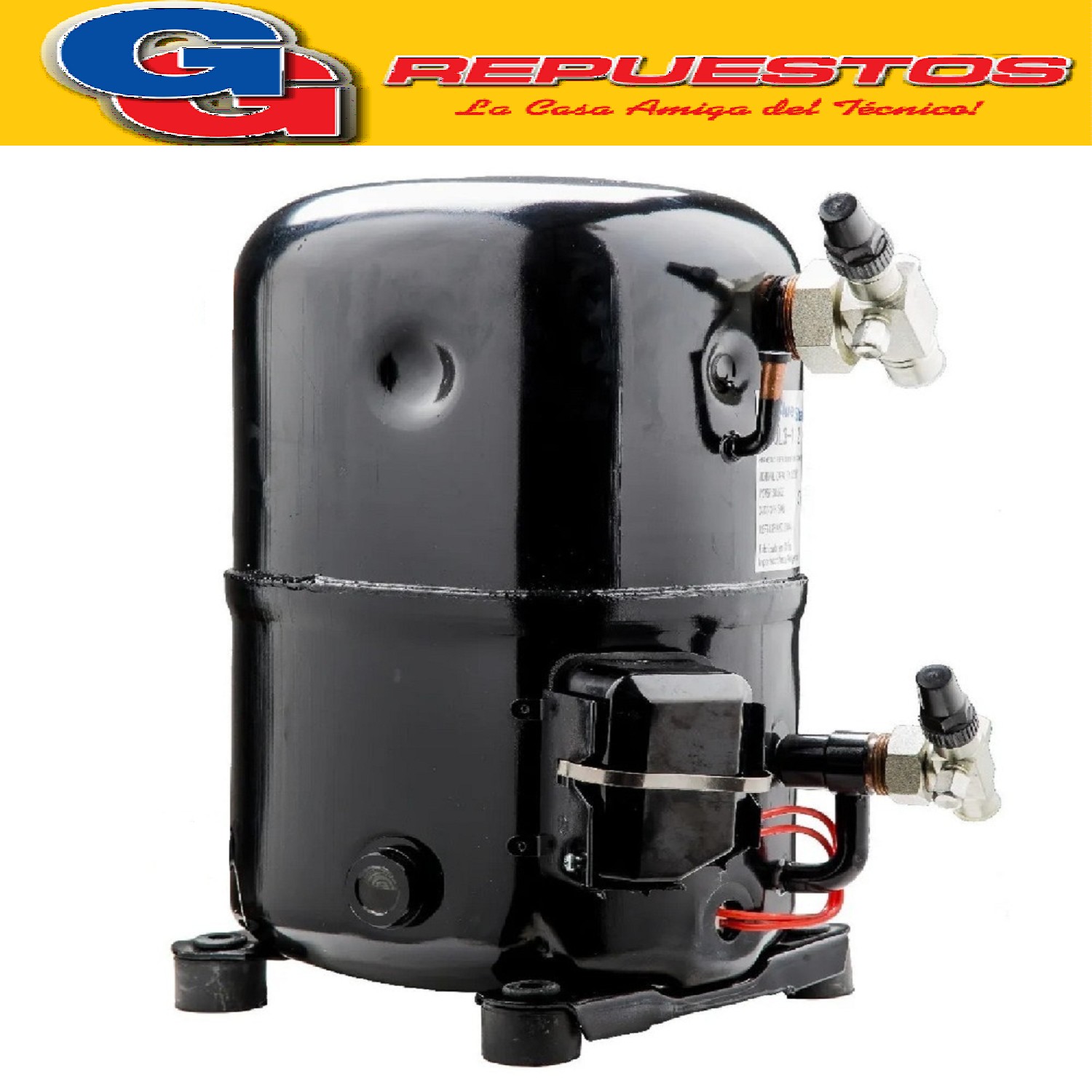 MOTOCOMPRESOR BlueStar 2HP-M22-QR44 CONEXION MONOFASICA CON  CAJA DE CONEXIONES GAS R22 MEDIA TEMPERATURA