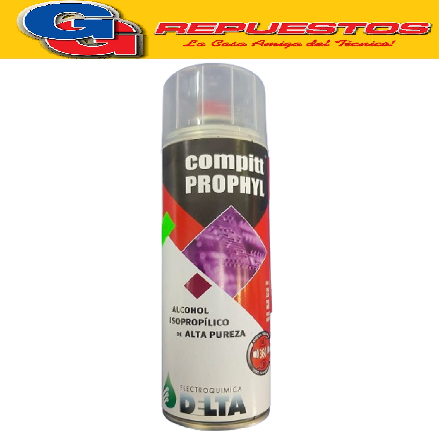 ALCOHOL ISOPROPILICO EN AEROSOL COMPITT PROPHYL 235GR