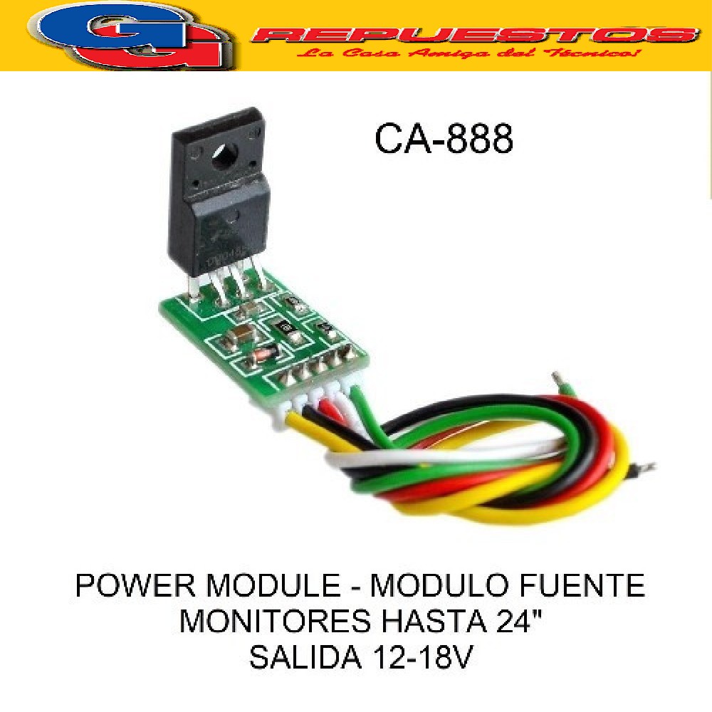 MODULO FUENTE UNIVERSAL CA-888 POWER MODULE HASTA 24  SALIDA 12 - 18V