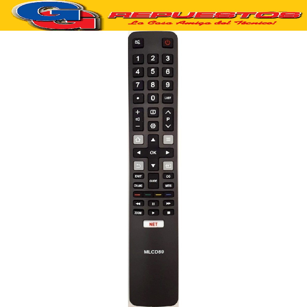 CONTROL REMOTO LED SMART RCA, TCL, HITACHI R5320 R6848= R685 9=R5320=3849=3859 REM 189 MLCD89