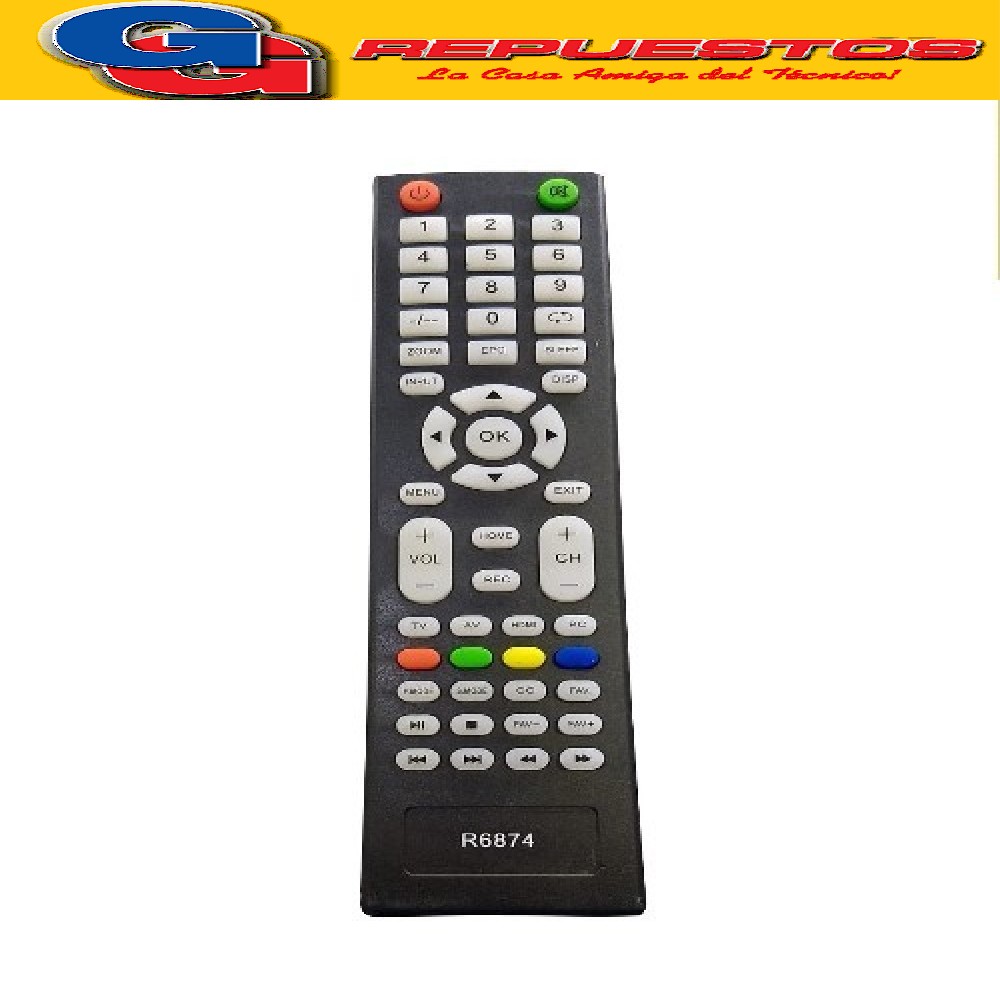 CONTROL REMOTO TV LED TALENT-JVC 3874 IGUAL A LCD505 R6874