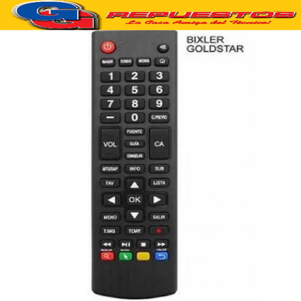 CONTROL REMOTO LCD Bixler Goldstar R5549  Bx-32sthd Bx-43stf hd