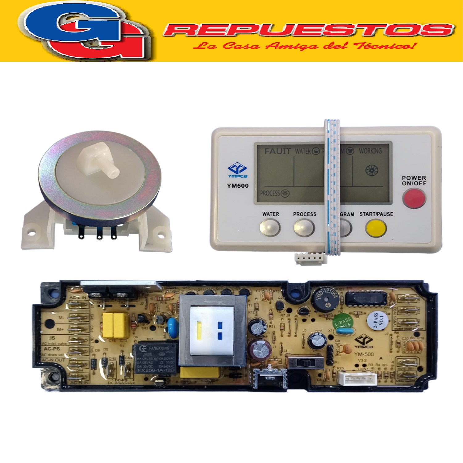 PLAQUETA UNIVERSAL PARA LAVARROPAS CARGA SUPERIOR  QL-500 PL ACA UNIVERSAL LAVADORA FUZZY QUALITY LINE YM500