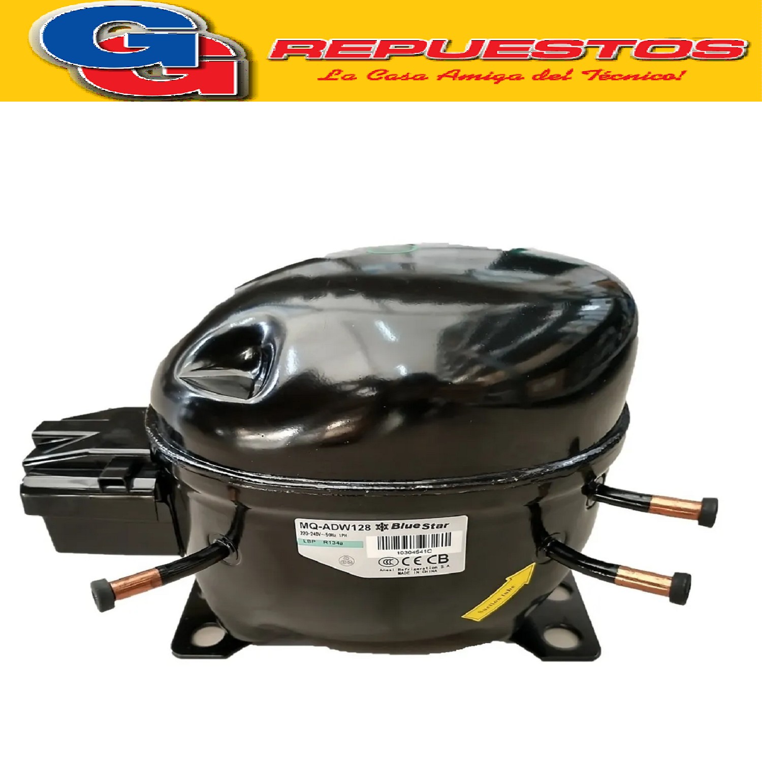 MOTOCOMPRESOR BlueStar 1/3+-ADW142-350W PARA GAS R134 COMERCIAL