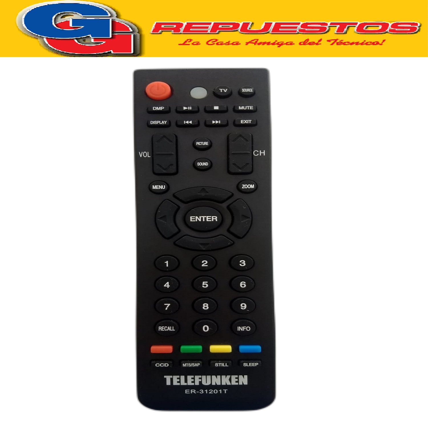 CONTROL REMOTO ORIGINAL LCD-LED BGH NOBLEX TELEFUNKEN HISENSE 3803 ER3120 ER-31201B R6803 ER31201T