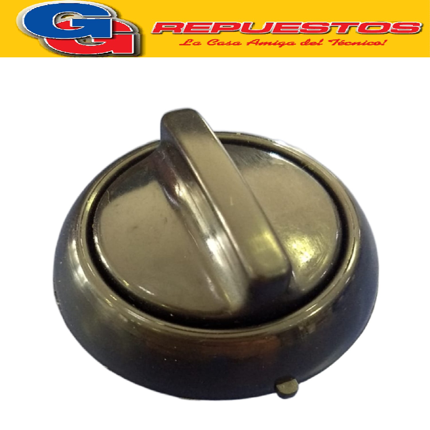 VOLANTE PERILLA COCINA LONGVIE 2001 NEGRA Ø 6 MM / PERILLA CON ARO Y RESORTE / DIAMETRO DEL EJE 6MM / - KENIA - ORBIS