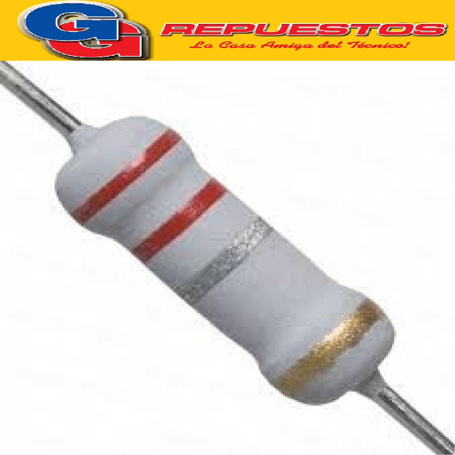 RESISTENCIA ALAMBRE METAL FILM 3W 5% .22E