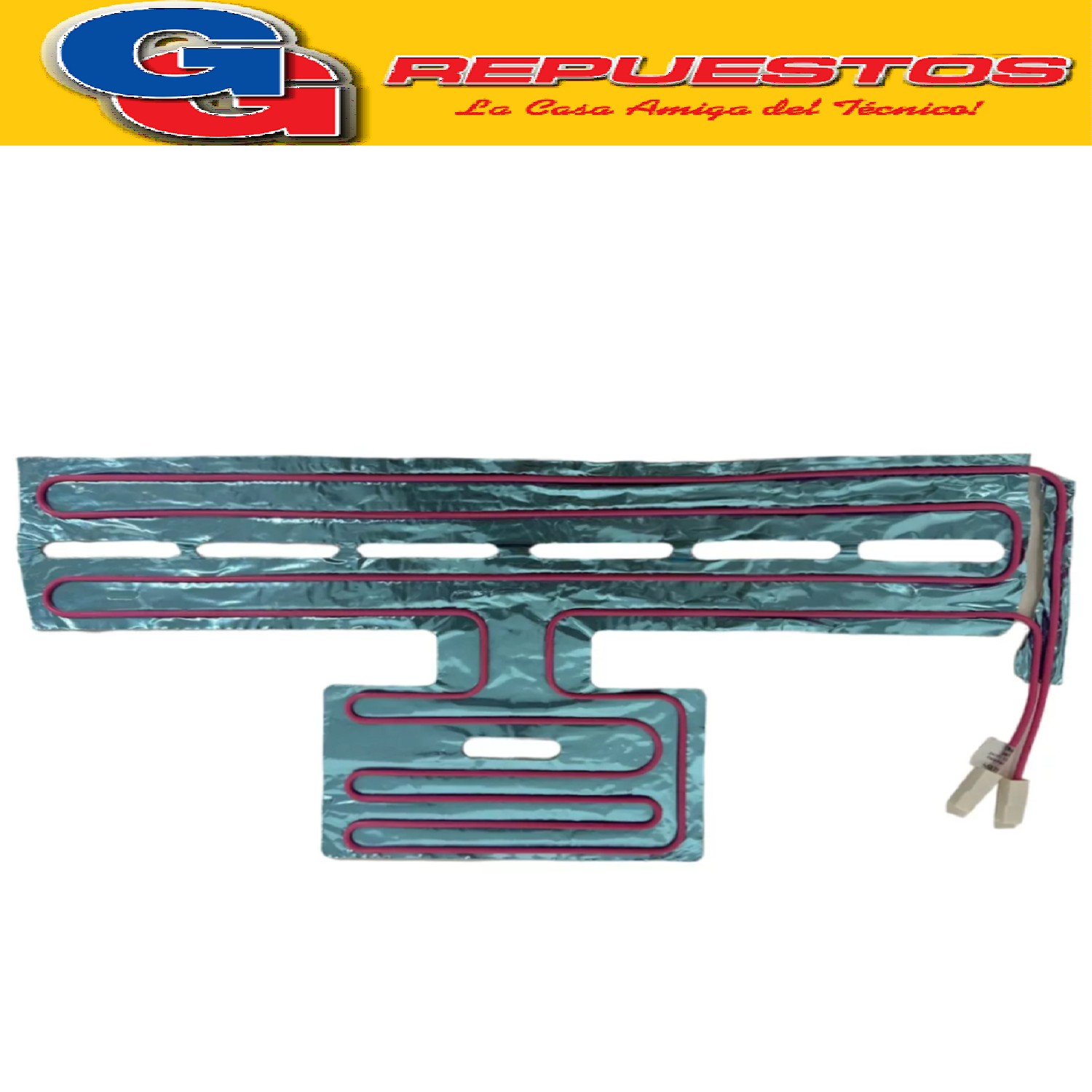 RESISTENCIA CANALETA ALUMINIO PARA HELADERA WHIRLPOOL WRE48D B-WRE48DR-WRE48EB-WRE48ER-WRE51D1-WRE51X1-WRX51D1-WRX51X1 (T/ORIGINAL Cod.Origen: W10212827 (WHIRLPOOL) RESISTENCIA 220V WRE48 220/240V 12 W Produttore: Made in Brazil WRE 48 DB