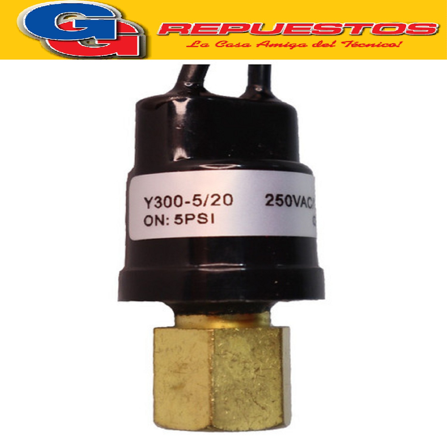 PRESOSTATO ENCAPSULADO BLUESTAR Y300-5/20 -BLPS-YKL OFF20 / ON 5